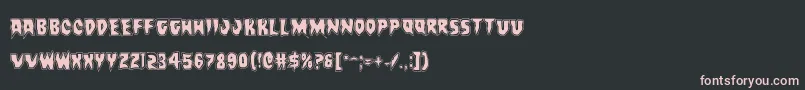 Countsuckulaacad Font – Pink Fonts on Black Background
