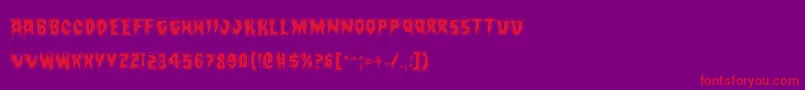 fuente Countsuckulaacad – Fuentes Rojas Sobre Fondo Morado