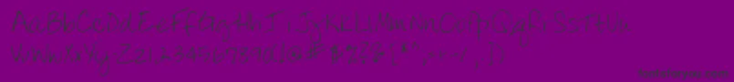 Lehn075 Font – Black Fonts on Purple Background