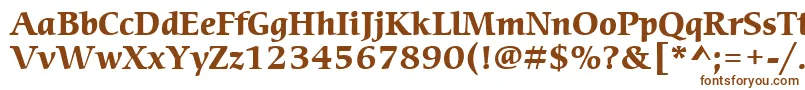 ItcCerigoLtBold Font – Brown Fonts on White Background