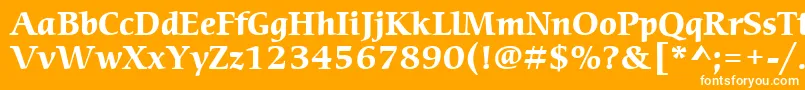 ItcCerigoLtBold Font – White Fonts on Orange Background