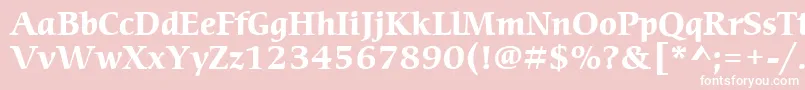 ItcCerigoLtBold Font – White Fonts on Pink Background
