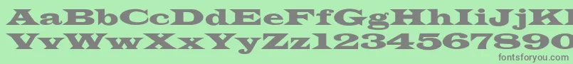 JamesWide Font – Gray Fonts on Green Background