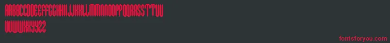 Metac Font – Red Fonts on Black Background