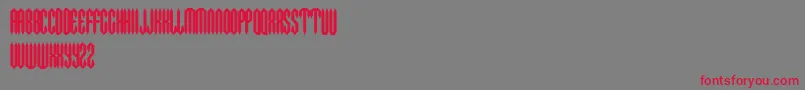 Metac Font – Red Fonts on Gray Background