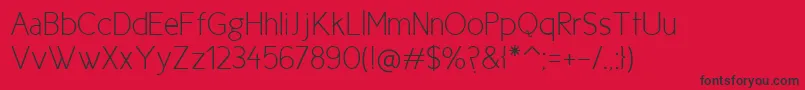 NewCicleFina Font – Black Fonts on Red Background