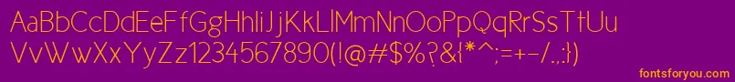 Lisätietoja NewCicleFina-fontista NewCicleFina-fontti – oranssit fontit violetilla taustalla