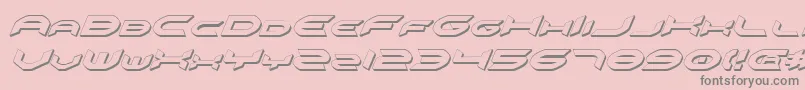 Omniv23Di Font – Gray Fonts on Pink Background
