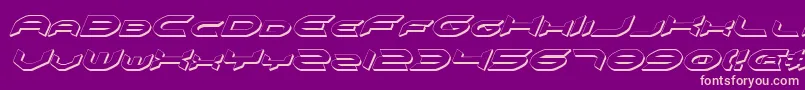 fuente Omniv23Di – Fuentes Rosadas Sobre Fondo Morado