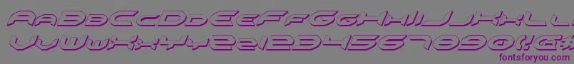 Omniv23Di Font – Purple Fonts on Gray Background