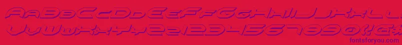 Omniv23Di Font – Purple Fonts on Red Background