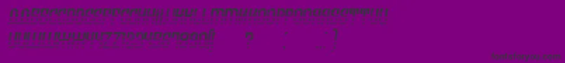 Fonte ArmeniaGradientItalic – fontes pretas em um fundo violeta