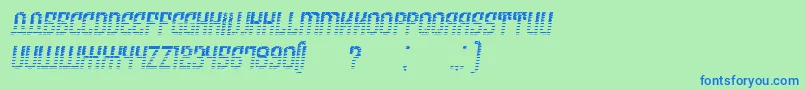 フォントArmeniaGradientItalic – 青い文字は緑の背景です。