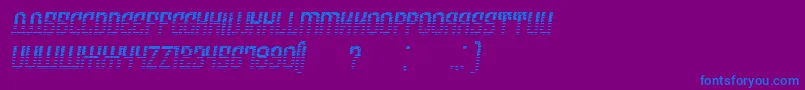 ArmeniaGradientItalic-Schriftart – Blaue Schriften auf violettem Hintergrund