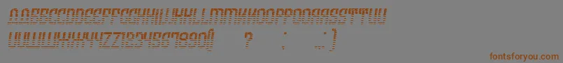 ArmeniaGradientItalic Font – Brown Fonts on Gray Background