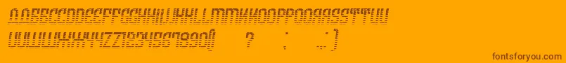 ArmeniaGradientItalic Font – Brown Fonts on Orange Background