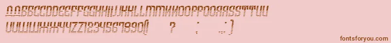ArmeniaGradientItalic Font – Brown Fonts on Pink Background