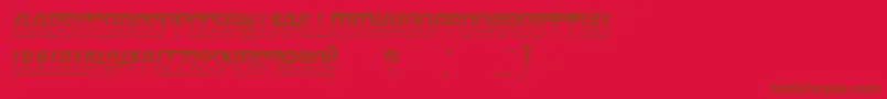 ArmeniaGradientItalic-Schriftart – Braune Schriften auf rotem Hintergrund