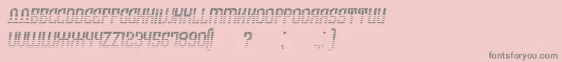 フォントArmeniaGradientItalic – ピンクの背景に灰色の文字