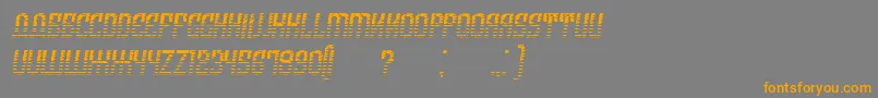 ArmeniaGradientItalic Font – Orange Fonts on Gray Background