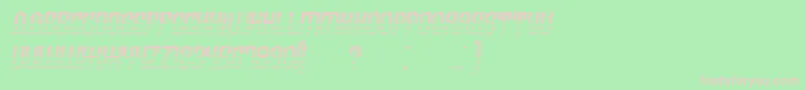 ArmeniaGradientItalic Font – Pink Fonts on Green Background