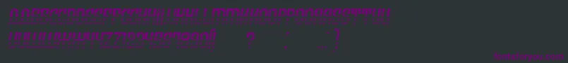 フォントArmeniaGradientItalic – 黒い背景に紫のフォント