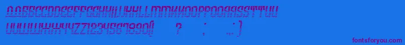 ArmeniaGradientItalic Font – Purple Fonts on Blue Background
