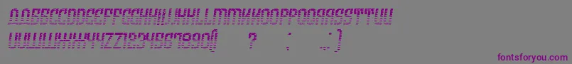 ArmeniaGradientItalic Font – Purple Fonts on Gray Background