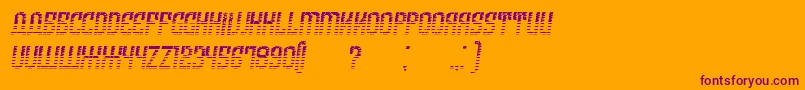 ArmeniaGradientItalic Font – Purple Fonts on Orange Background