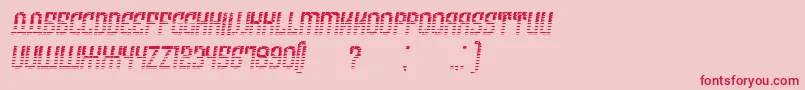 ArmeniaGradientItalic-Schriftart – Rote Schriften auf rosa Hintergrund
