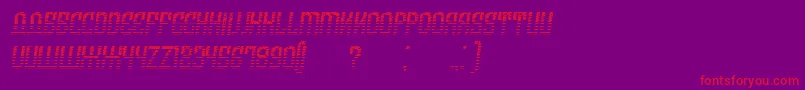 ArmeniaGradientItalic Font – Red Fonts on Purple Background