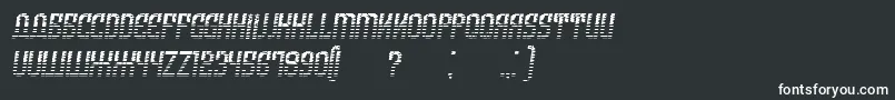 ArmeniaGradientItalic Font – White Fonts on Black Background