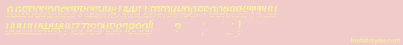 ArmeniaGradientItalic Font – Yellow Fonts on Pink Background