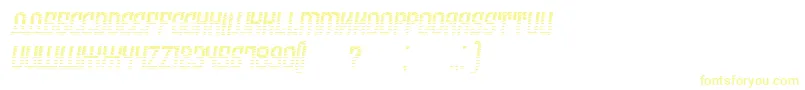 ArmeniaGradientItalic Font – Yellow Fonts on White Background