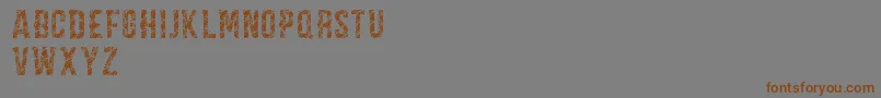 CarpeDiemLuxuryDemo Font – Brown Fonts on Gray Background