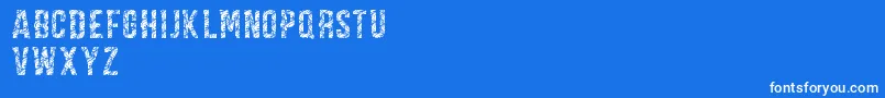 CarpeDiemLuxuryDemo Font – White Fonts on Blue Background