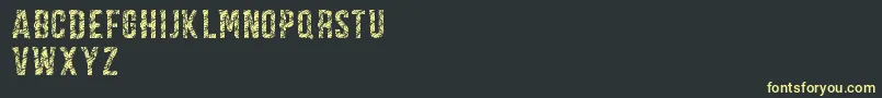 CarpeDiemLuxuryDemo Font – Yellow Fonts on Black Background