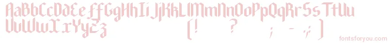NewGothicTextura-Schriftart – Rosa Schriften auf weißem Hintergrund