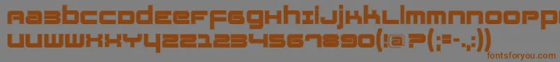 Шрифт Fatsanscontur – коричневые шрифты на сером фоне