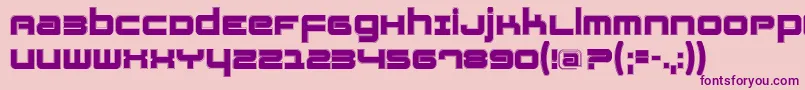 Шрифт Fatsanscontur – фиолетовые шрифты на розовом фоне