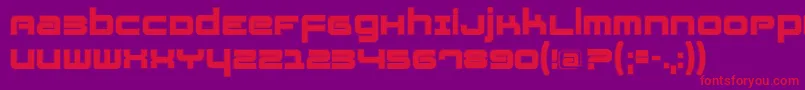 Fatsanscontur Font – Red Fonts on Purple Background