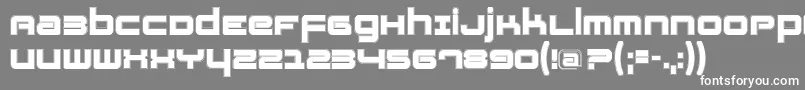 Fatsanscontur Font – White Fonts on Gray Background