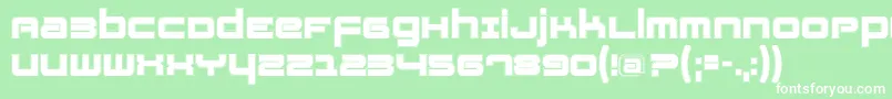 Шрифт Fatsanscontur – белые шрифты на зелёном фоне