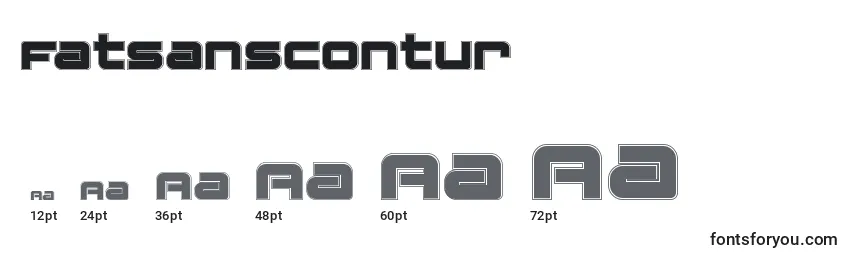 Fatsanscontur font sizes