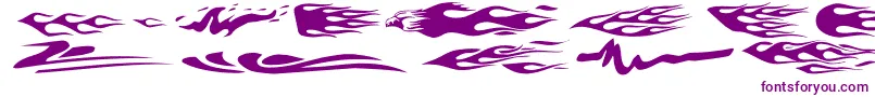 VehicleDecalsFlamesArt Font – Purple Fonts on White Background
