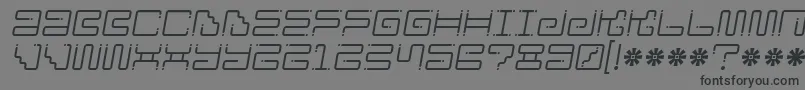 Ironloungedots2 Font – Black Fonts on Gray Background