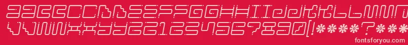 Ironloungedots2 Font – Pink Fonts on Red Background