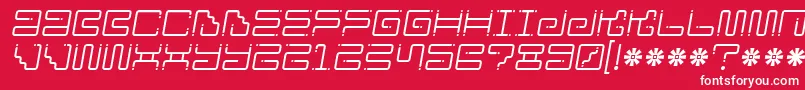 Ironloungedots2 Font – White Fonts on Red Background