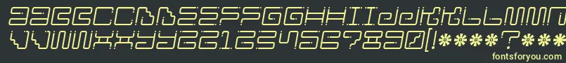 Ironloungedots2 Font – Yellow Fonts on Black Background