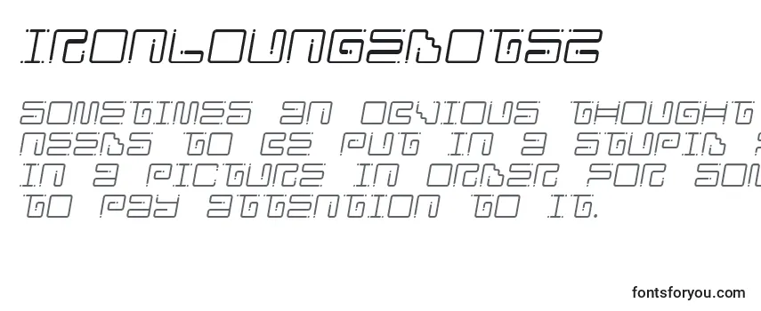 Review of the Ironloungedots2 Font
